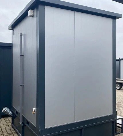 Contenedor sanitario con doble cabina wc
