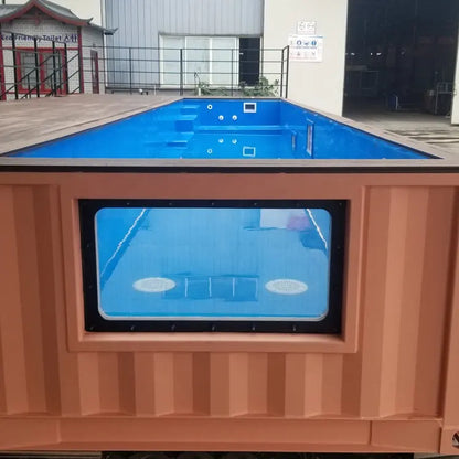 Contenedor de Piscina SP02 de 11,8 m Con Revestimiento de Fibra de Didrio