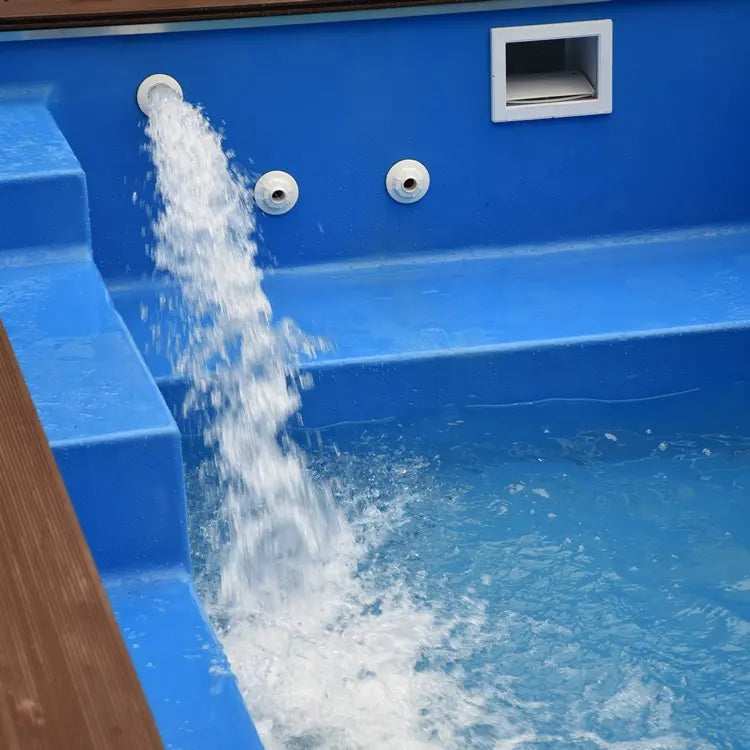Contenedor de Piscina SP02 de 11,8 m Con Revestimiento de Fibra de Didrio